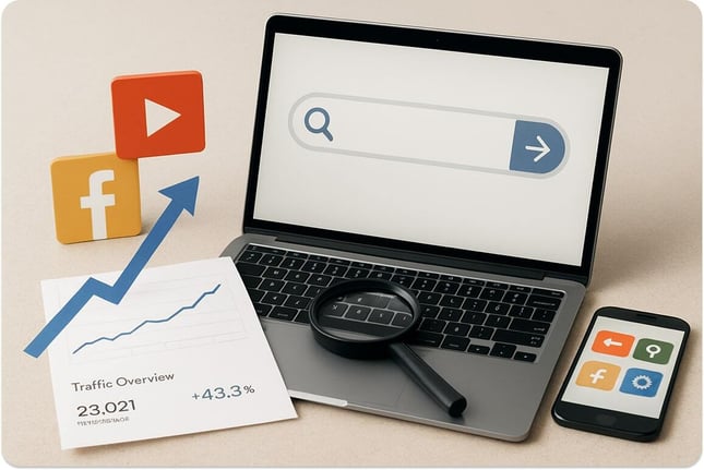 Get Discovered Everywhere- Using Search Platforms to Drive Direct Traffic-min