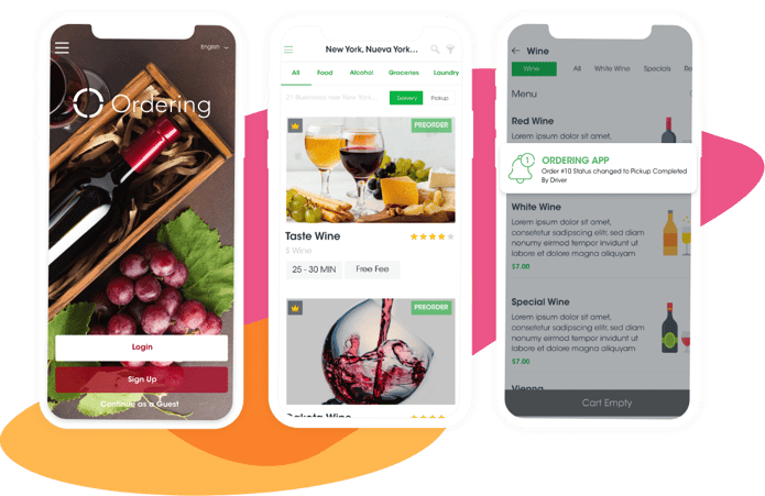 Ordering | Alcohol Industry |  Ordering App