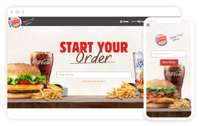 Ordering | Burger King Customer Website and Apps Images