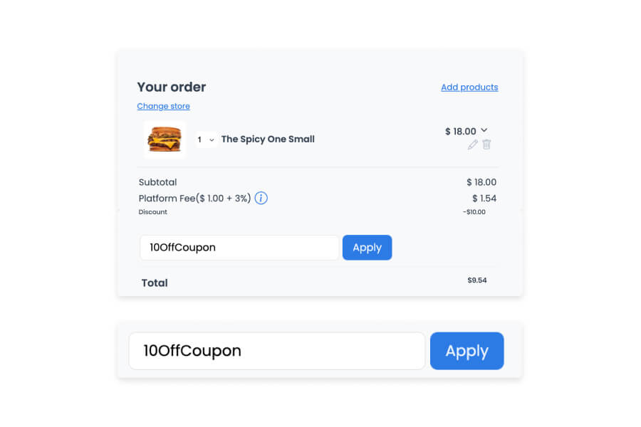 Ordering.co Feature: Automatic Discounts & Coupons