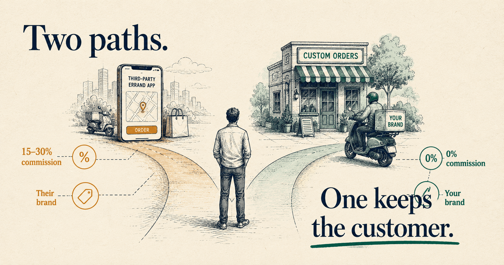 Custom Orders vs. Third-Party Errand Apps: Who Actually Keeps the Customer?