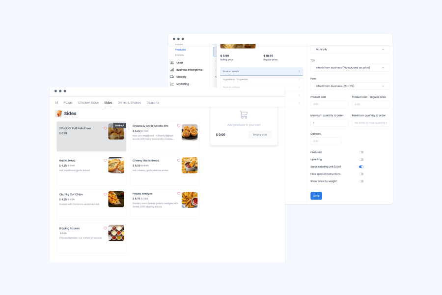 Ordering.co Feature: Stock Management and Inventory